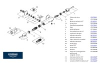 RECAMBIOS TERMOSTATICA DUCHA GROHTHERM 1000 GROHE